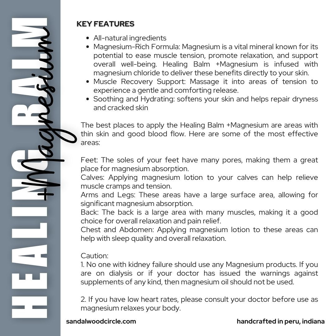 All Natural Healing Balm+Magnesium