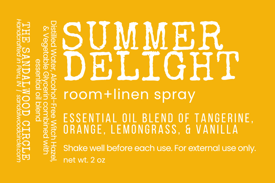 All Natural Room+Linen Spray: Spring & Summer