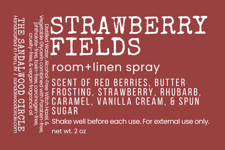 All Natural Room+Linen Spray: Spring & Summer