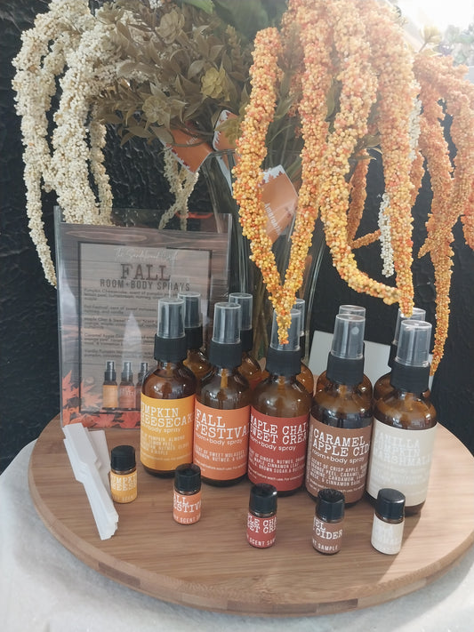 All Natural Room+Body Sprays: Fall Blends