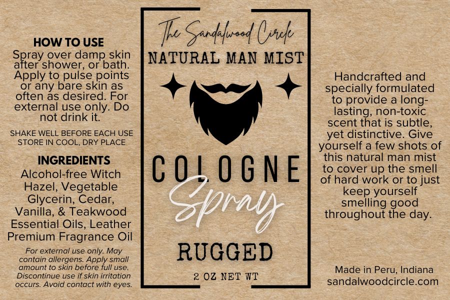 All Natural Cologne Spray