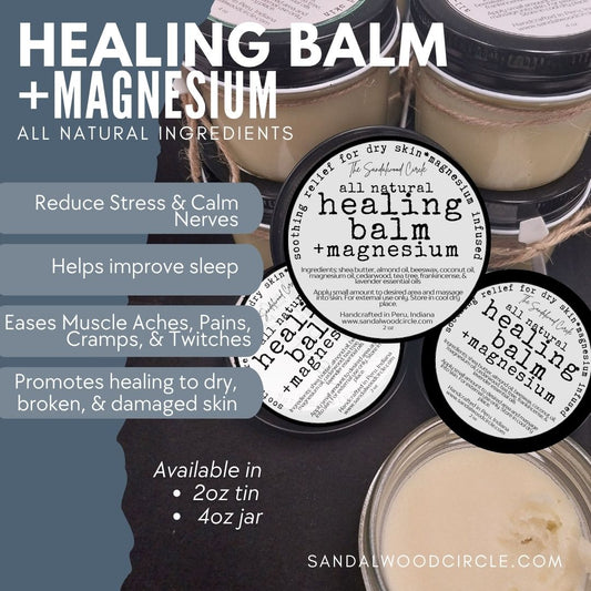All Natural Healing Balm+Magnesium