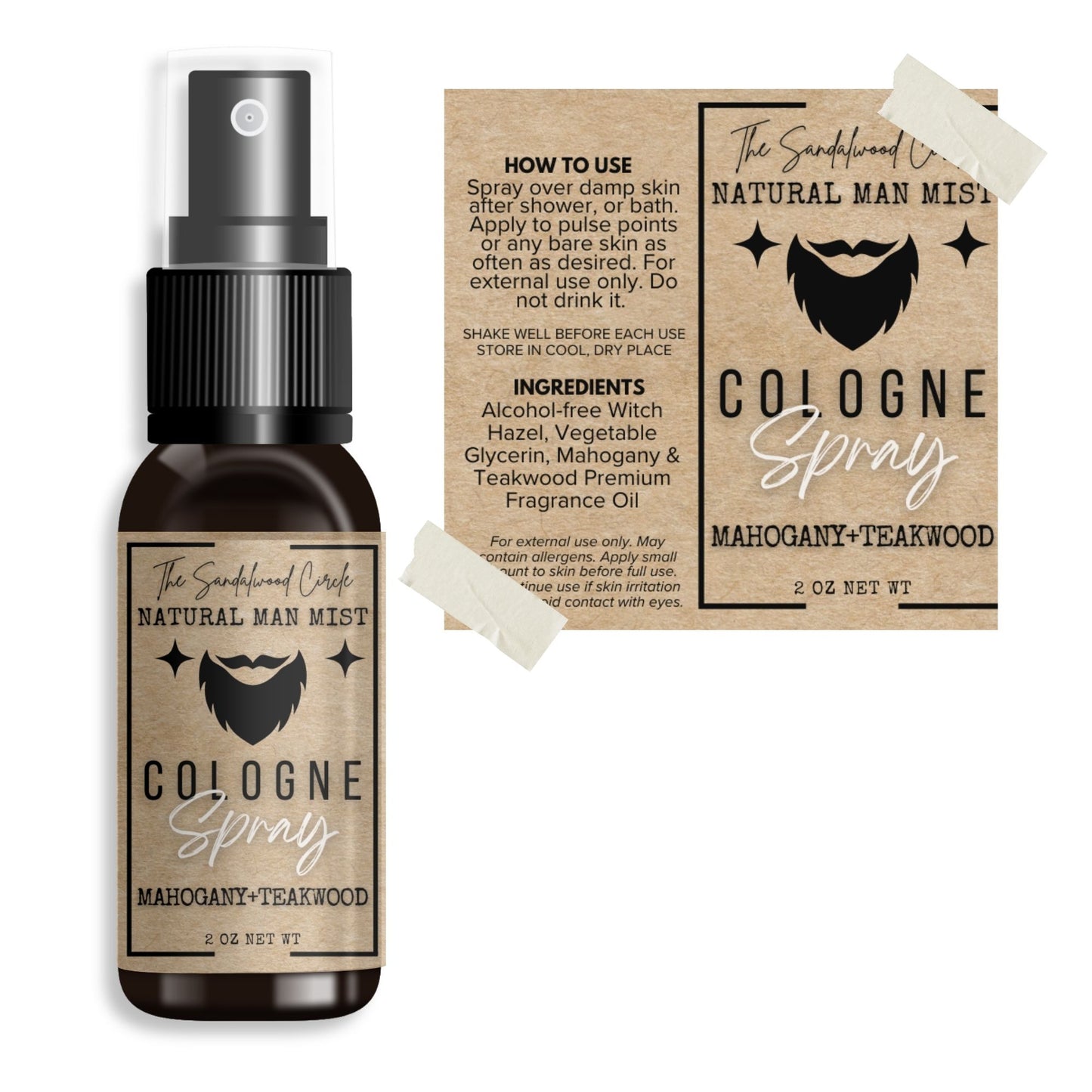 All Natural Cologne Spray