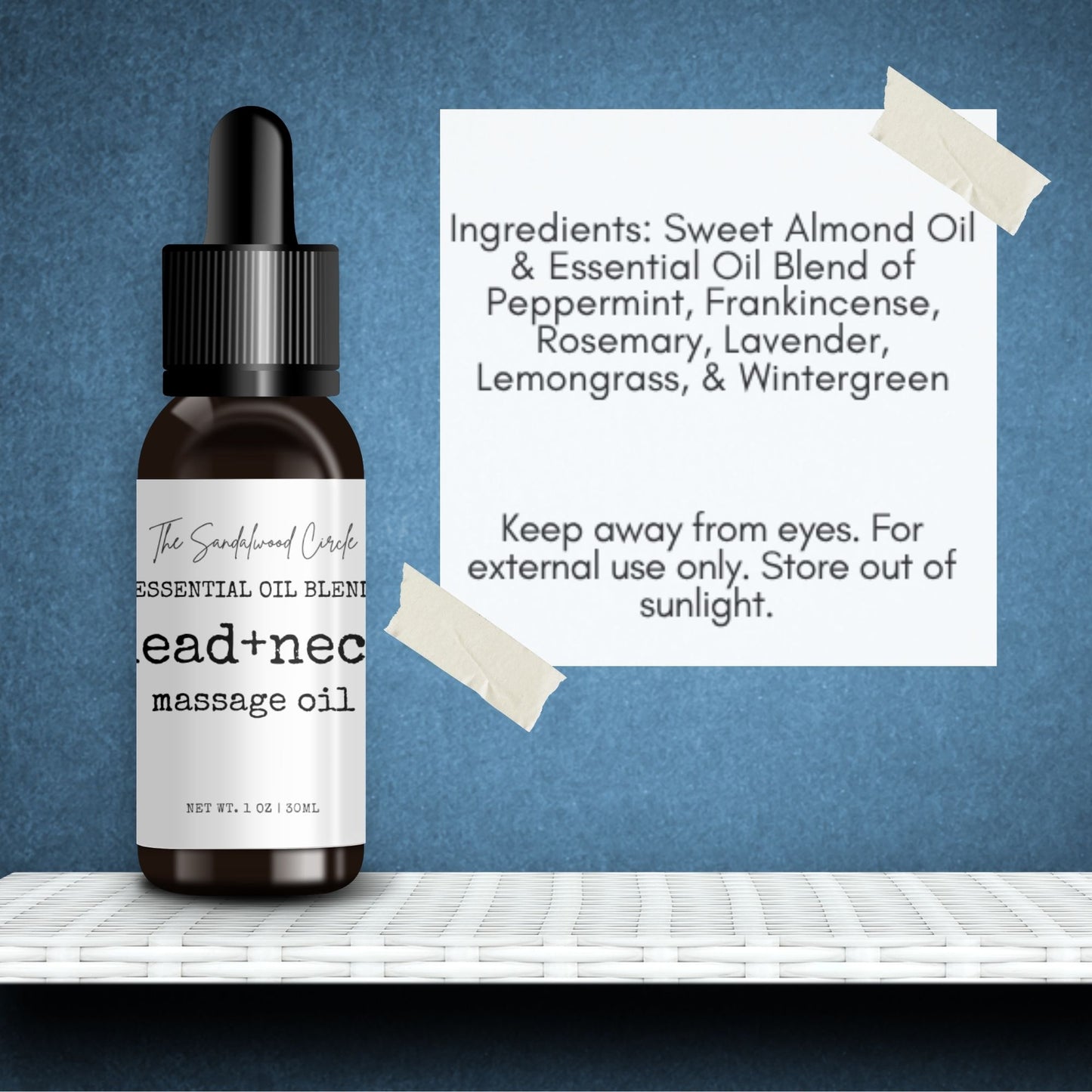 Head & Neck Aromatherapy Essential Oil Blend